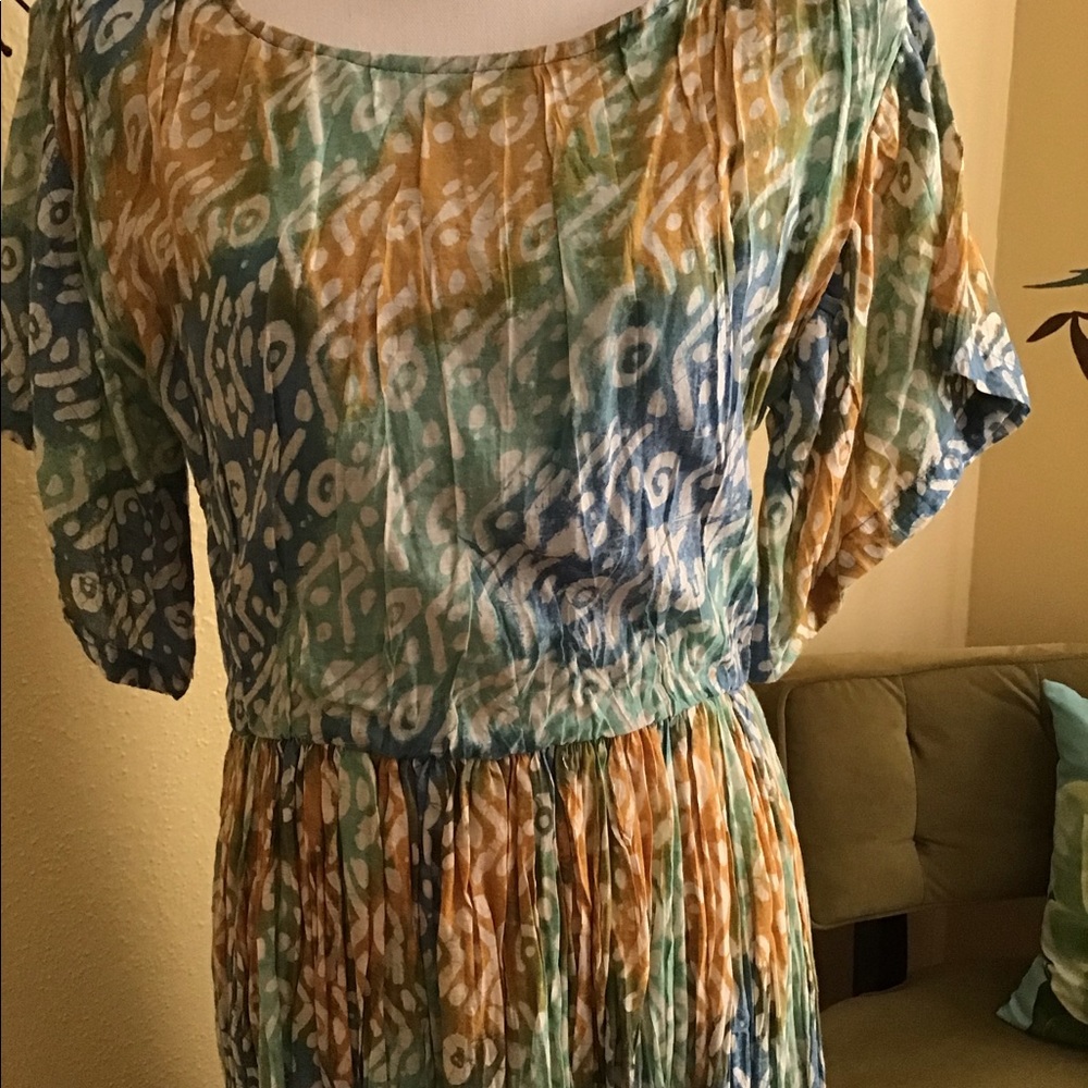Vintage Pier 1 Passports Maxi Dress - Small - Picture 4 of 7